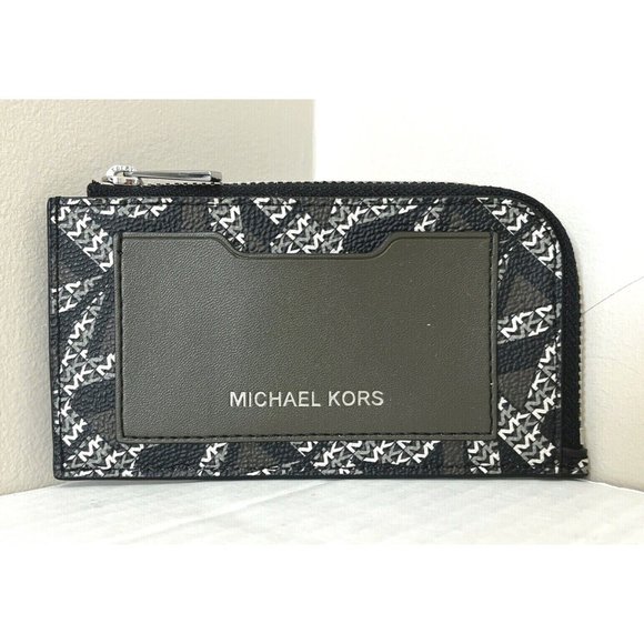 New Michael Kors Cooper L-zip wallet Olive / Army Green Multi - Picture 1 of 4